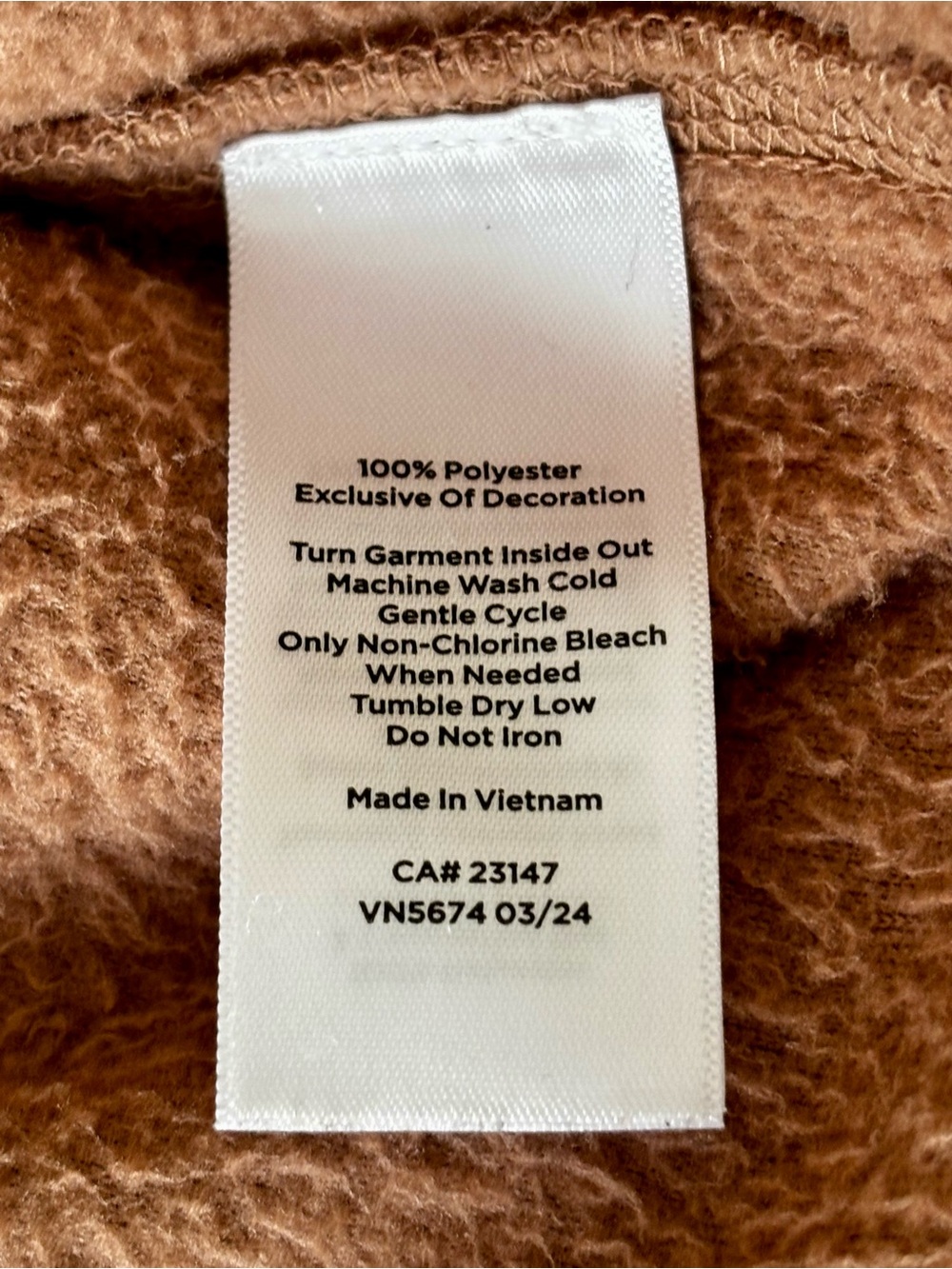 Talbots Microfleece Half-Zip Pullover Brown Size 1XP - Picture 4 of 6